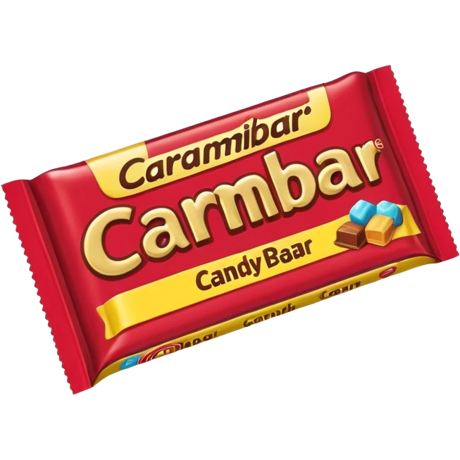 Carambar candy bar with joke on the packaging emoji
