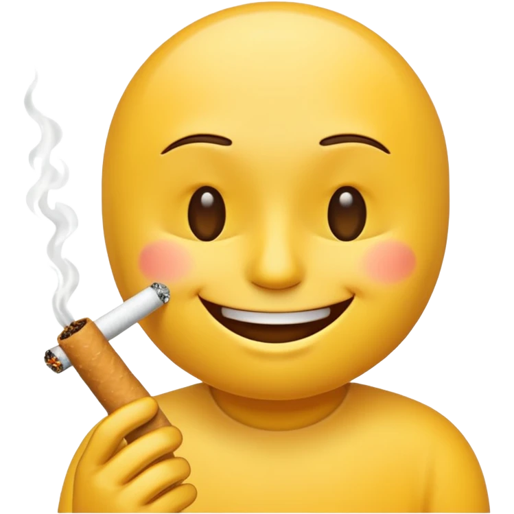 chill emoji with cigarette  emoji