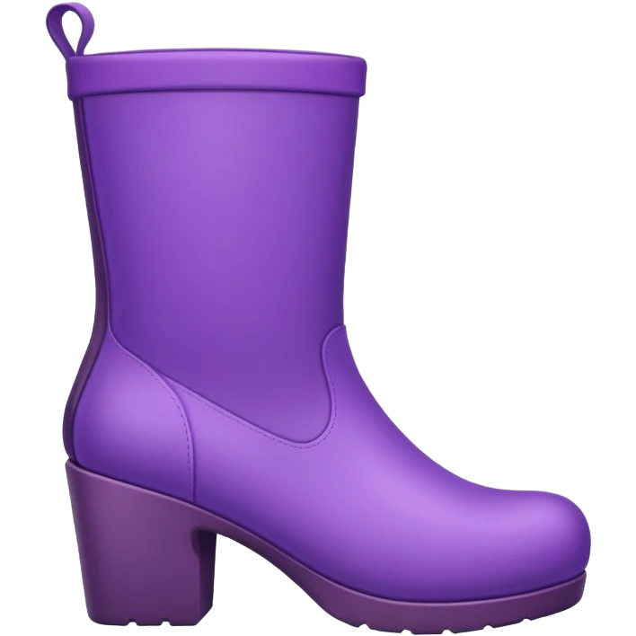 purple boot shape, simple and bold emoji