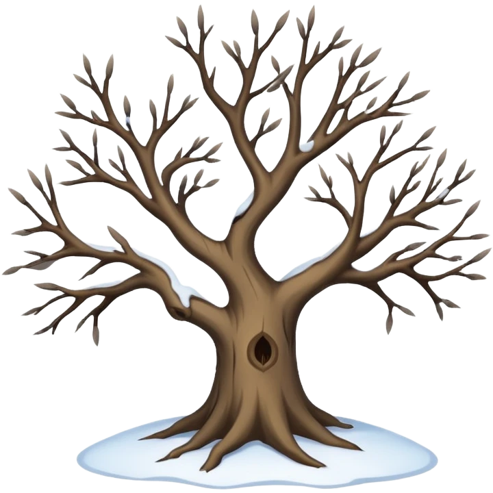 Whomping Willow at winter  emoji
