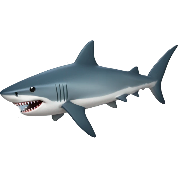 Shark with cocroaches emoji