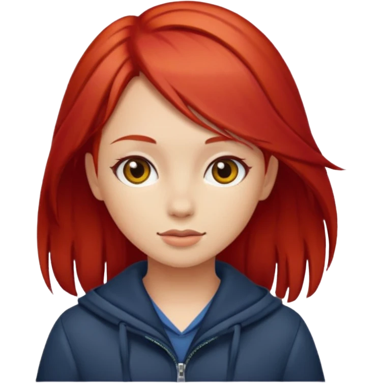 girl red hair emoji