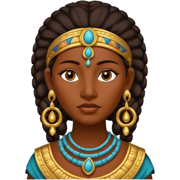 ancient Mayan woman with earrring emoji