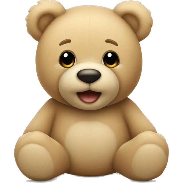 beige teddy bear  emoji