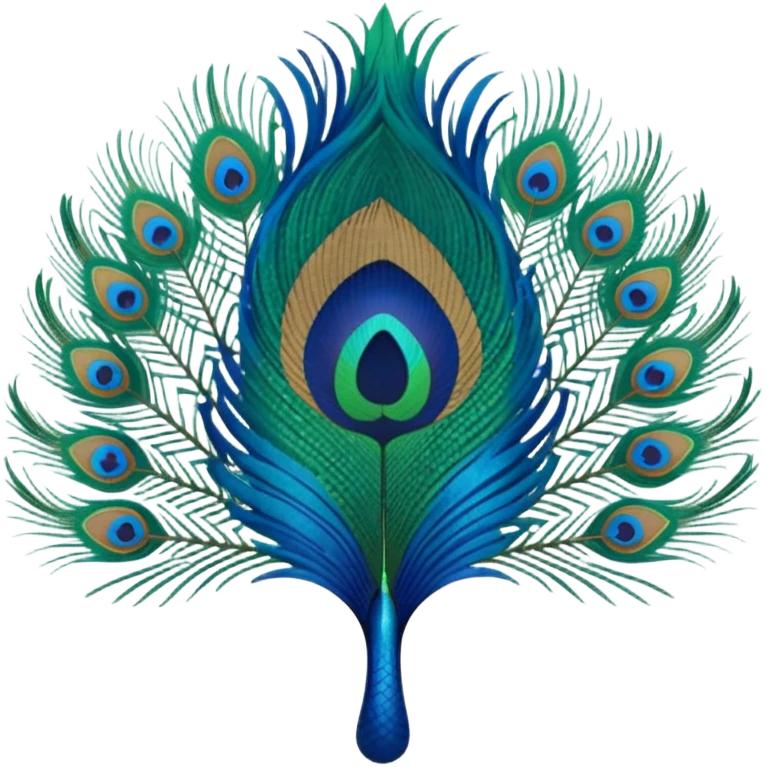 Peacock feather emoji