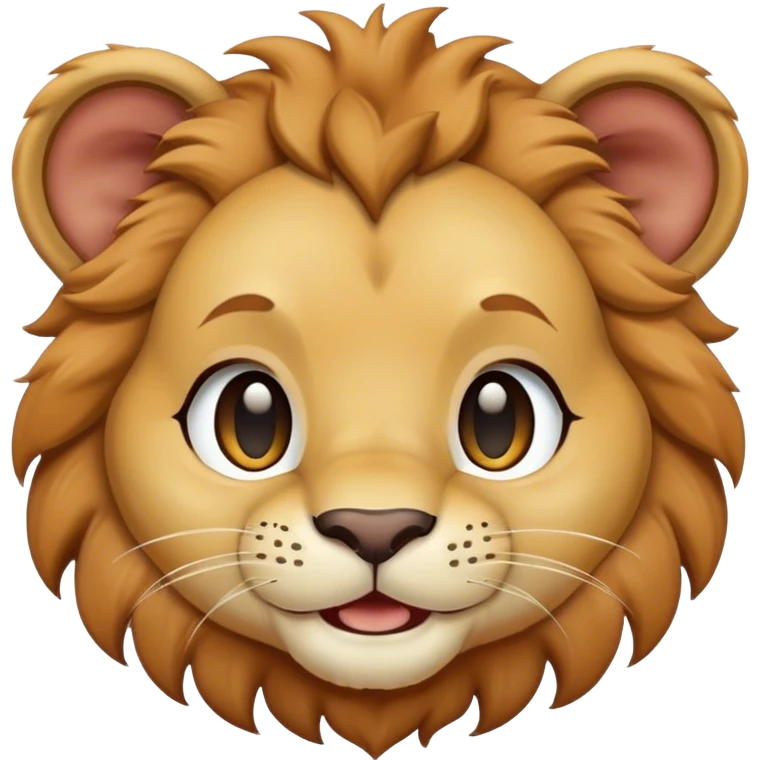 Very cute,happy baby Lion  emoji