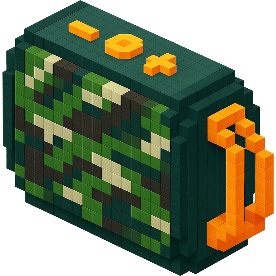 military-themed portable JBL speaker in camouflage colors emoji