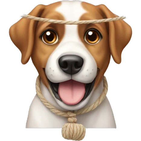 Dog with string  emoji