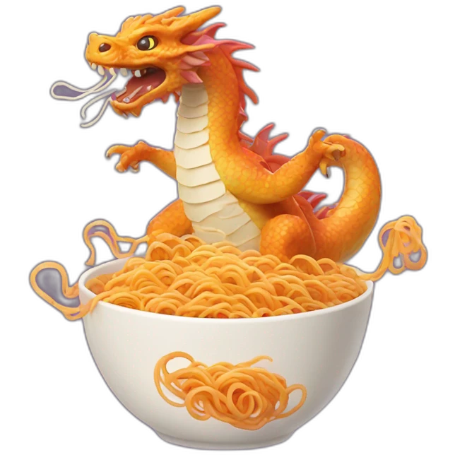 ramen dragon emoji