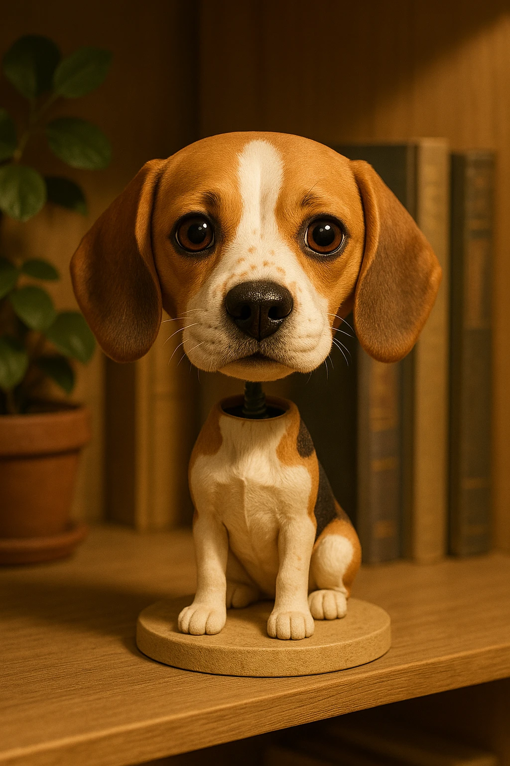 a cute dog bobblehead with floppy ears emoji