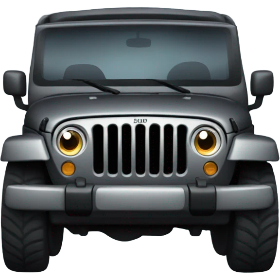 Dark gray Jeep emoji