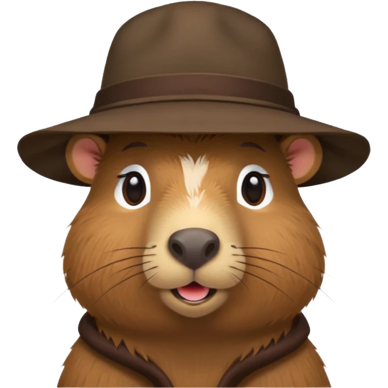 Make me a capybara in a hat emoji