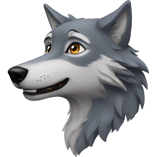 wolf love emoji