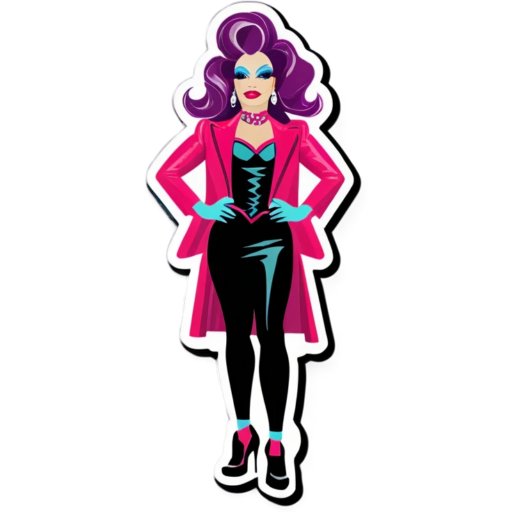 drag queen that is fracking oil emoji