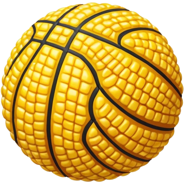 Basketball made of Corn emoji