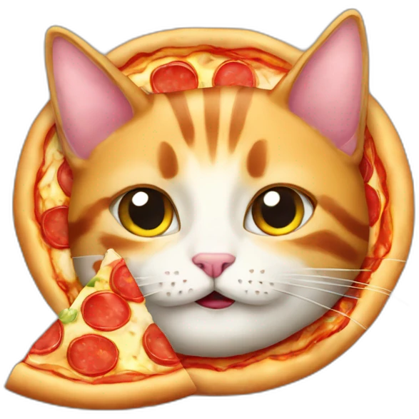 Pizza cat emoji