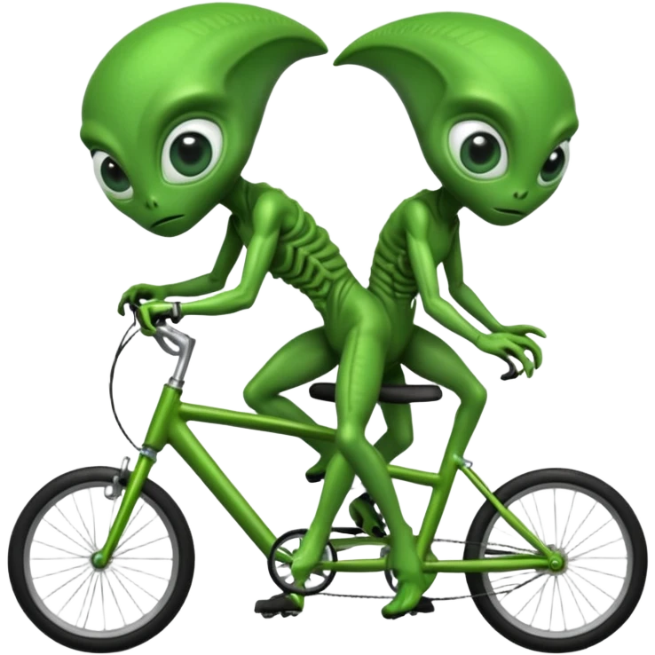 aliens riding bicycles emoji