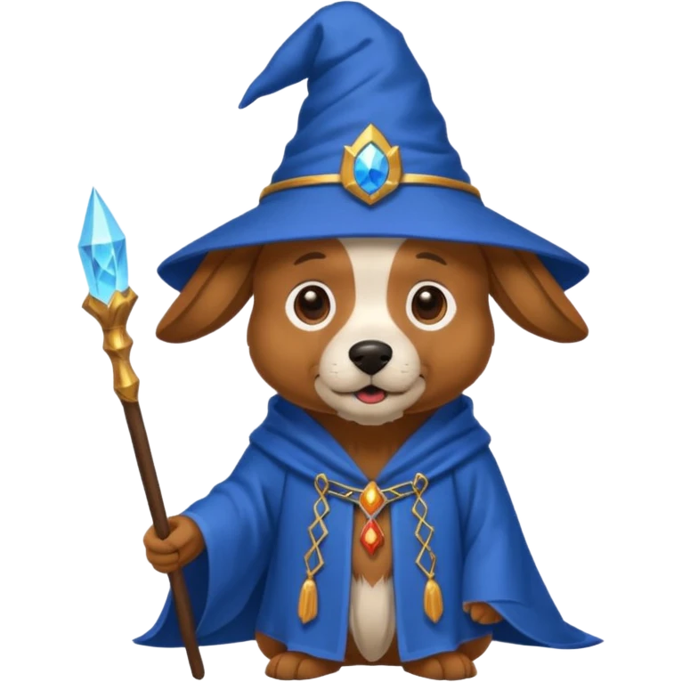 Dog wizard emoji