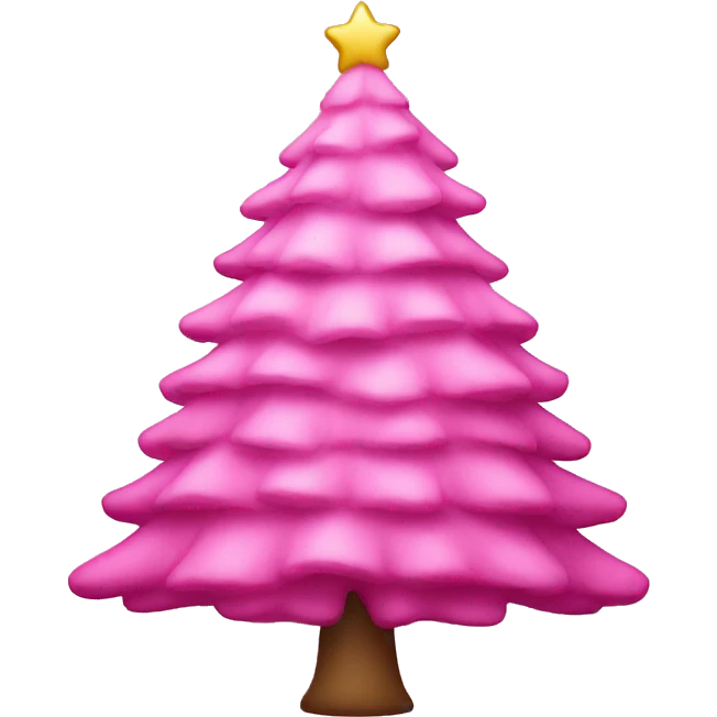 pink christmas tree  emoji