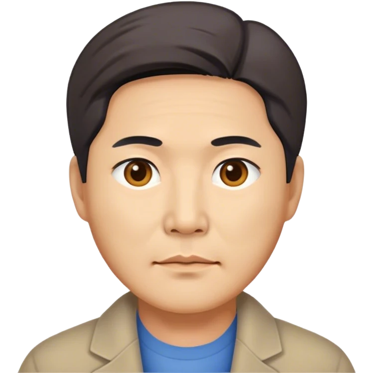 photorealistic korean worker middle age man emoji