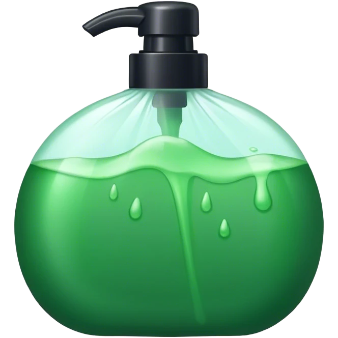 Make shampoo green dark￼ emoji