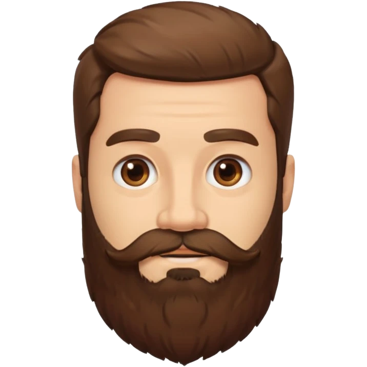 an epic beard no face just the bear emoji