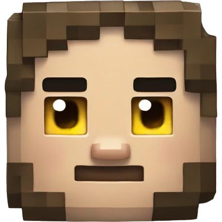 steve de minecraft qui mine du diamant emoji