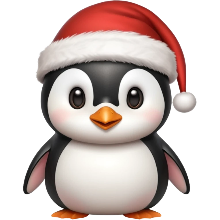 Penguen cute christmas emoji