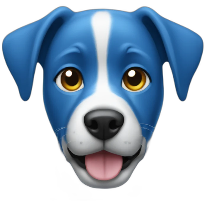 blue dog programming emoji