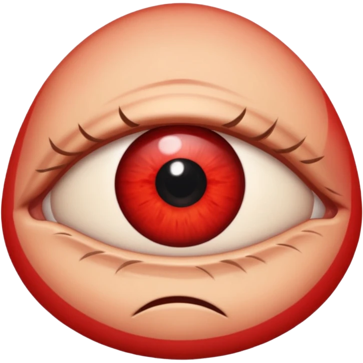 Angry Only single eye no body emoji