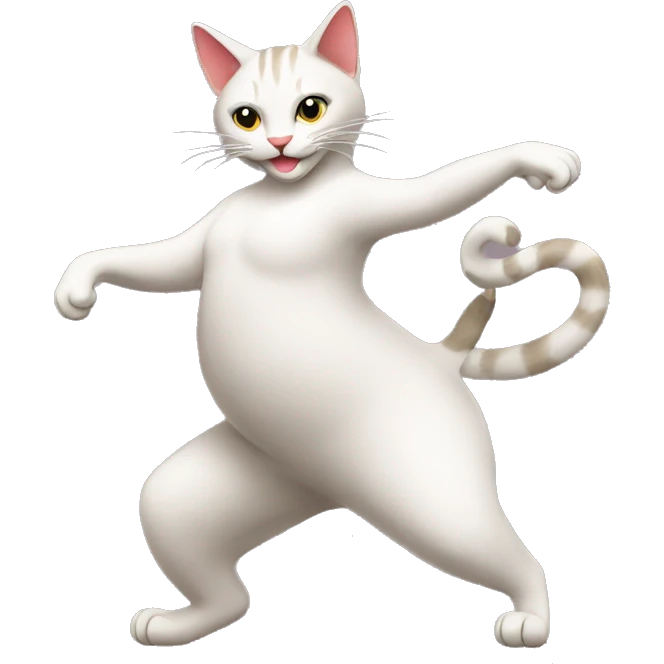 Flamenco cat dancing emoji