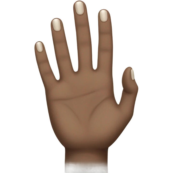 clean hand emoji