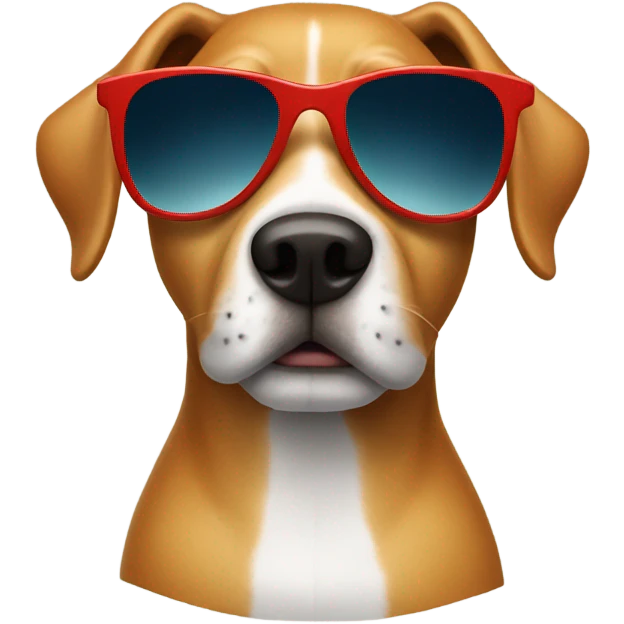 Dog with sun glasses emoji