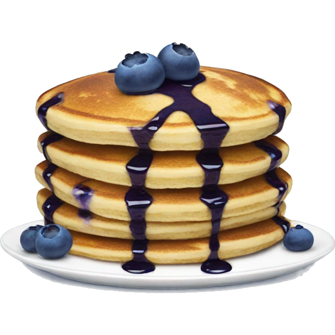 Blueberry pancakes  emoji