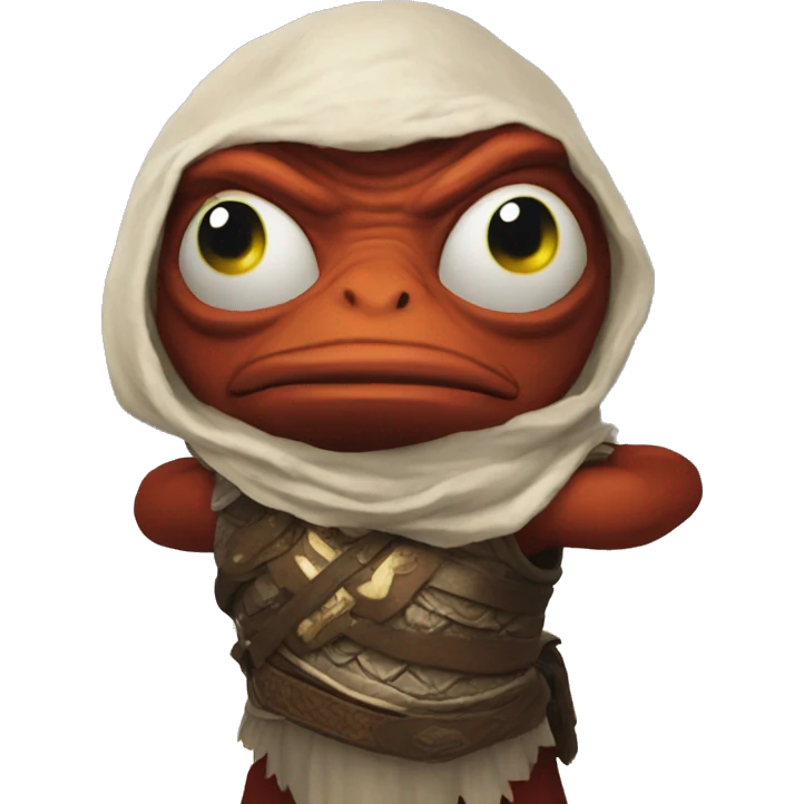 pepe playing god of war in pc  emoji