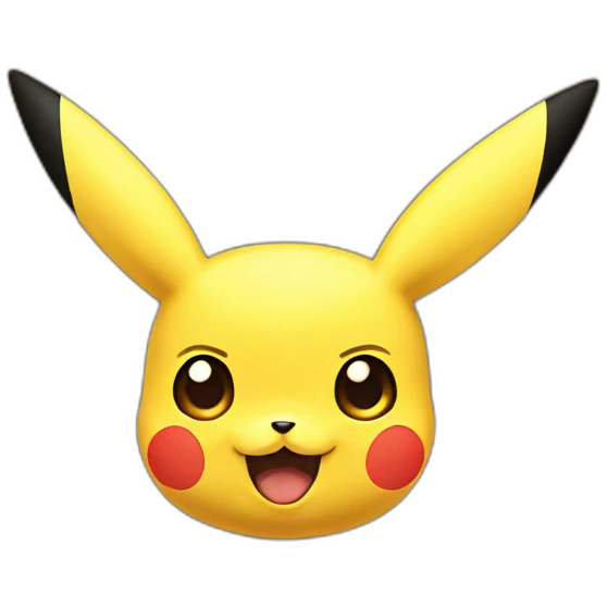 Pikachu visage emoji