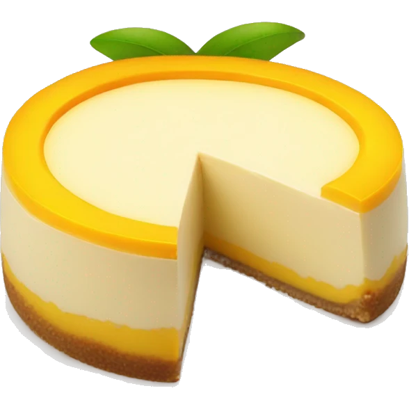 mango cheesecake emoji