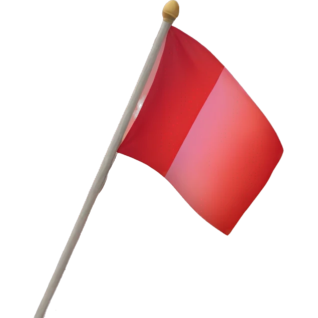 red sunset flag emoji