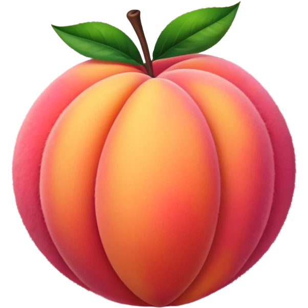 Hand peach emoji