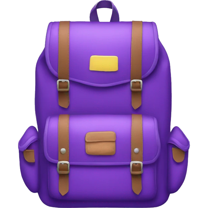 purple school backpack emoji