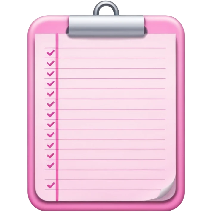 pink to do list emoji