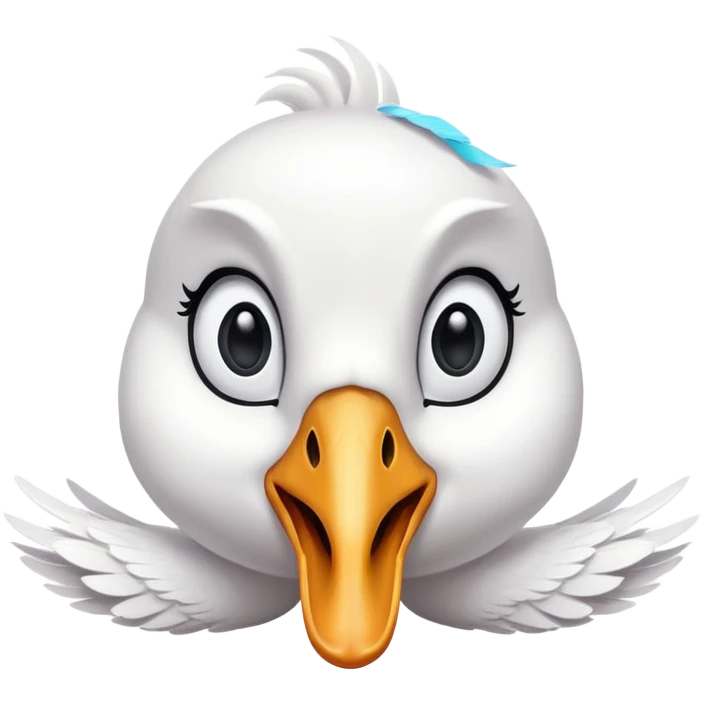 surprised swan emoji emoji