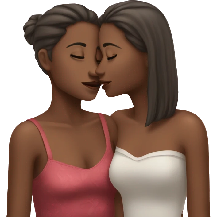 Kiss of two girls emoji