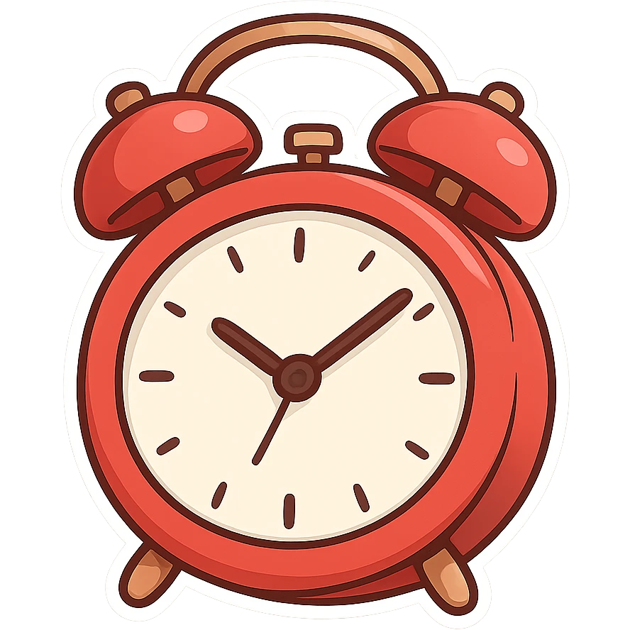 Alarm clock emoji