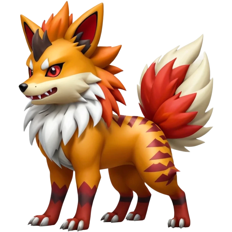 Shiny Zigzagoon-Arcanine-Zorua-Zangoose-Hybrid (Full body) emoji