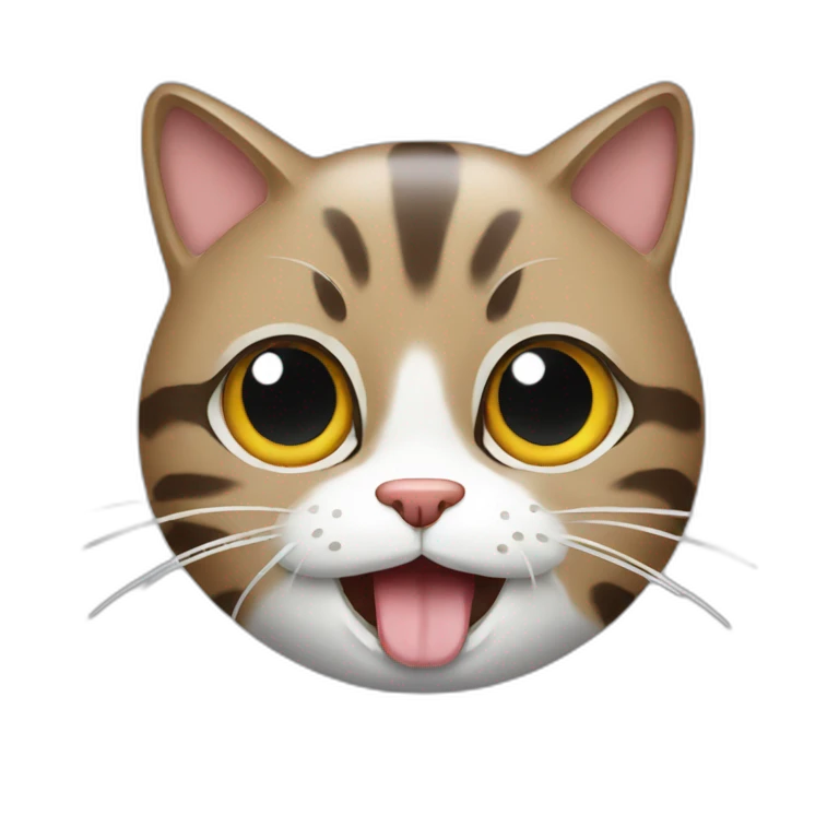 chat qui mange emoji