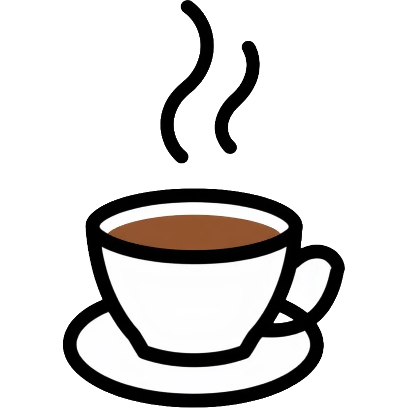 cup of coffee with steam emoji