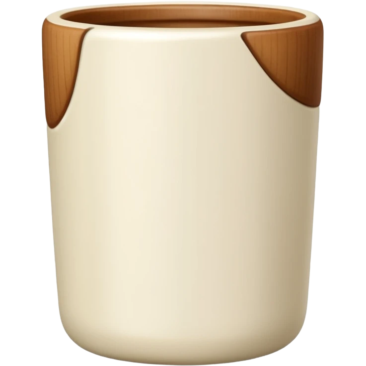 ivory-colored tumbler emoji