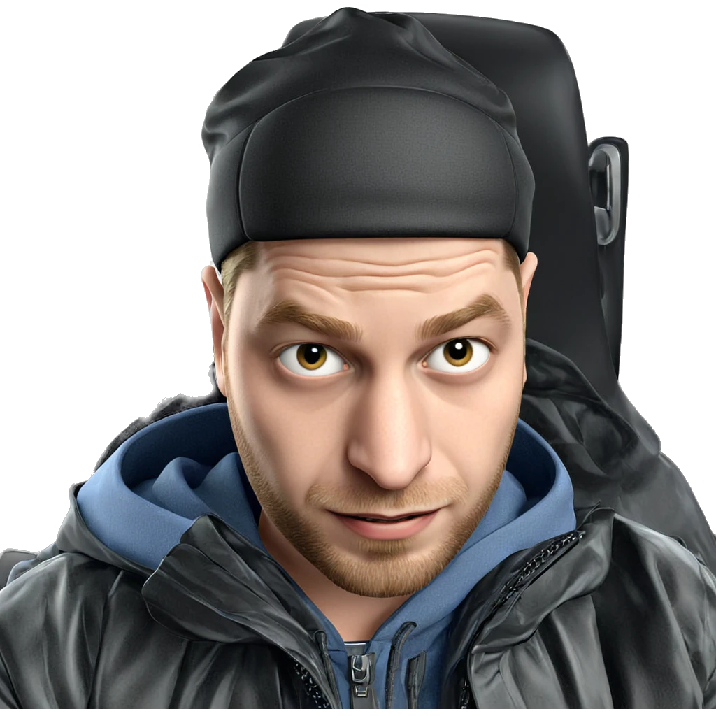 smiling boy in black jacket emoji