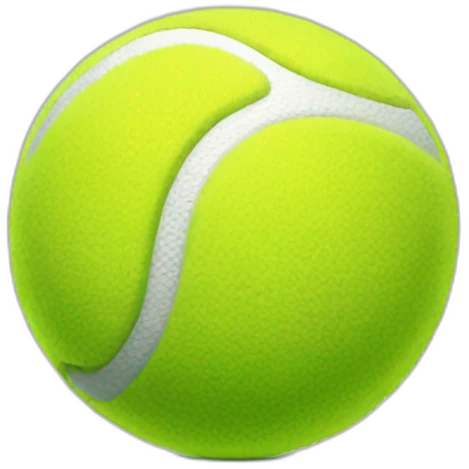 Thinking tennis ball emoji